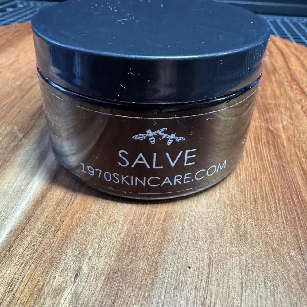 New 1970 Skincare Organic Salve Lavender Rose Beeswax Calendula Balm 70mm Jar